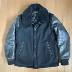 モンキータイム　ボア襟 スタジャン　レザー