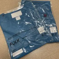 FOLK フォーク　スクラブ(Ｍ)上下セット ターコイズのサムネイル