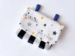 移動ポケット　ポケットティッシュハンカチ入れ【ストライプスター】