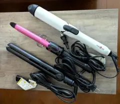 【ほぼ未使用品あり】ヘアアイロン　３点セット