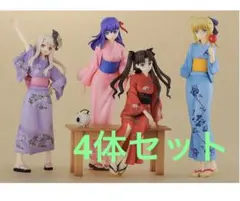 Fate 浴衣　セイバー　イリヤ　遠坂凛　間桐桜　フィギュア　フリーイングのサムネイル