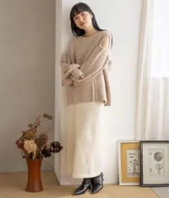 ローリーズファーム スリットニットプルオーバー LOWRYS FARM