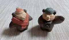 【新品】たかはたまさお　木彫り風フィギュアコレクション　2個セット　ガチャガチャ