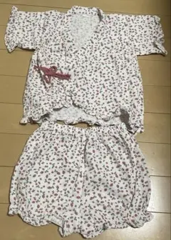 花柄コットン甚平