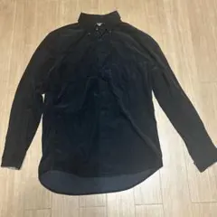 コーデュロイ ボタンダウンシャツ M 黒