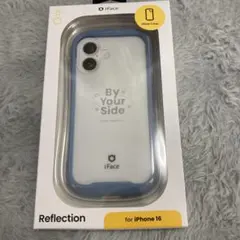 iFace Reflection 強化ガラスクリア iPhone16ペールブルー