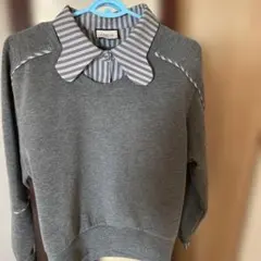 COCO AMONI グレー トレーナーレディースM