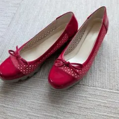 HILLS AVENUE パンプス レッド 24cm