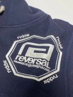 【格闘技関連】reversal フード付きパーカー ネイビー 男女兼用Sサイズ