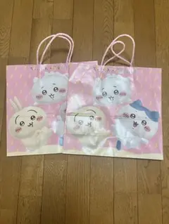 かわいいキャラクターのショップ袋 2枚 ちいかわ
