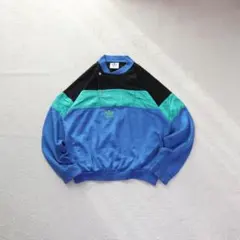 80s 90s adidas トレフォイル 刺繍スウェット L相当 ヴィンテージ