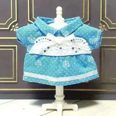 【​ 10cmぬい服】クラシックブルーワンピース