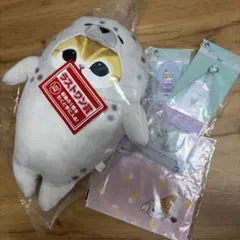 mofusand 一番くじ ラストワン賞 アザラシにゃんぬいぐるみ モフサンド