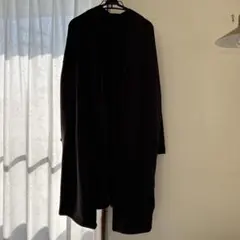 green label relaxingのスウェットロングカーディガン茶色