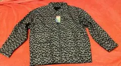 新品 未使用 リバーシブル 黒 + 豹柄 ジャケット レオパード ブラック