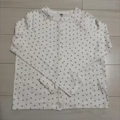 ユニクロ UNIQLO ポインテールカーディガン L チェリー オフホワイト