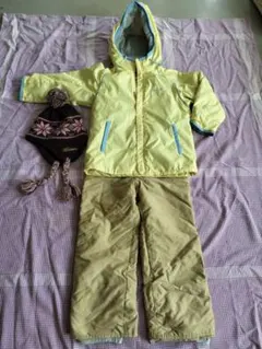 ★110cm★miniteen 子供用スキーウェア 帽子付き