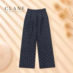 美品 web限定 CLANE PEARL DOT PANTS 定価3万