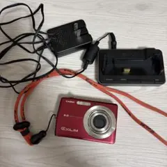 CASIO EXILIM デジタルカメラ 本体 充電器 ストラップ付 ジャンク品