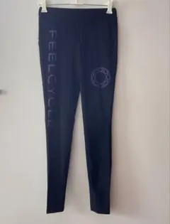 FEELCYCLE フィールサイクル レギンス ブラック パープルロゴ XSのサムネイル