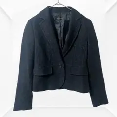2907☆green label relaxing ジャケット上品ラメ　ネイビーのサムネイル