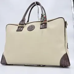美品✨ オロビアンコ 2way ビジネスバッグ ブリーフケース クロコ型押しのサムネイル