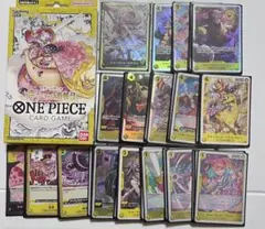 ワンピースカード　スタートデッキ　ビッグ・マム海賊団　デッキパーツ4枚ずつ付きのサムネイル