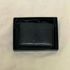 YSL ブラックレザー カードケース