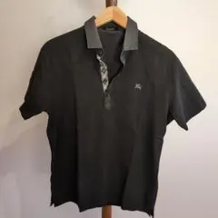 BURBERRY BLACK LABEL　ポロシャツ 黒 チェック