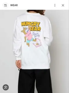 【新品未使用】WEGO プリントトレーナー HUNGRYBEAR プルオーバー