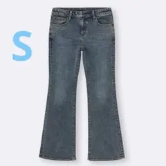 GU スリムフレアジーンズ 丈標準 74.0～78.0cm blue Sサイズ