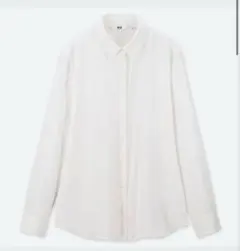 UNIQLO レーヨンブラウス（長袖）　ホワイト