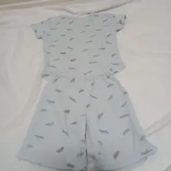 水色 車柄 パジャマ 100cm