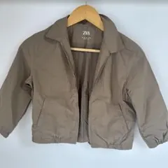 ZARA ジップアップジャケット カーキ　116のサムネイル