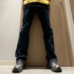 アバクロ W30 L32 濃紺 ステッチ ボタンフライ デニムパンツ ジーンズ