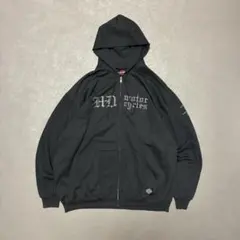 Harley-Davidson00sメキシコ製ジップパーカーフェードブラックXL
