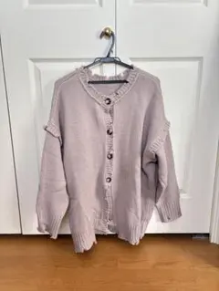 GRL 薄紫 ニットカーディガン