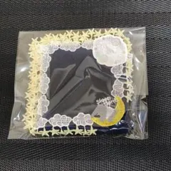 近沢レース　夢喰いバク　ネイビー　タオルハンカチ