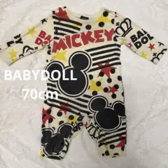 BABYDOLL ミッキーマウス ロンパース 70