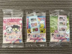 たまごっち　一番くじ　なつかしステーショナリー　G賞　メモ帳&ステッカー　3個