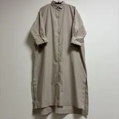 無印良品高密度織り長袖シャツワンピース／ＯＮＥ　ＳＩＺ