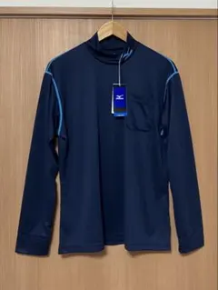 新品 未使用 MIZUNO ハイネック 長袖 Tシャツ アンダーシャツ ポケットのサムネイル