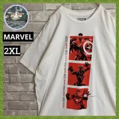 マーベル x コカコーラ 限定コラボ アメコミ キャラクター tシャツ XXL
