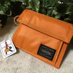 パタゴン様専用　未使用タグ付き　ポーター　カプセルウォレット　折り財布　オレンジ