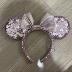 ミニー耳カチューシャ リボン付き ピンク