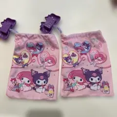 ハッピーセット My Melody Kuromi ポーチ 2個セット