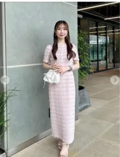 【新品】リリアンカラット フリルカーディガン&ワンピースセット ピンク サイズ2