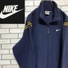超希少 ナイキ☆銀タグワンポイント刺繍 ロゴライン ジャケット90sMサイズ