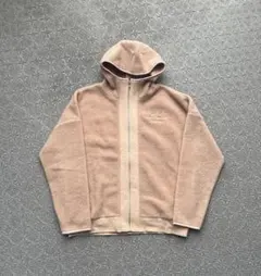 即日発送⭕️ ベージュ フリースジャケット フルジップ　ジップパーカー