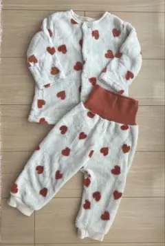 ベビーザらス♡ハート柄フリースパジャマ腹巻付上下セット　80サイズ
